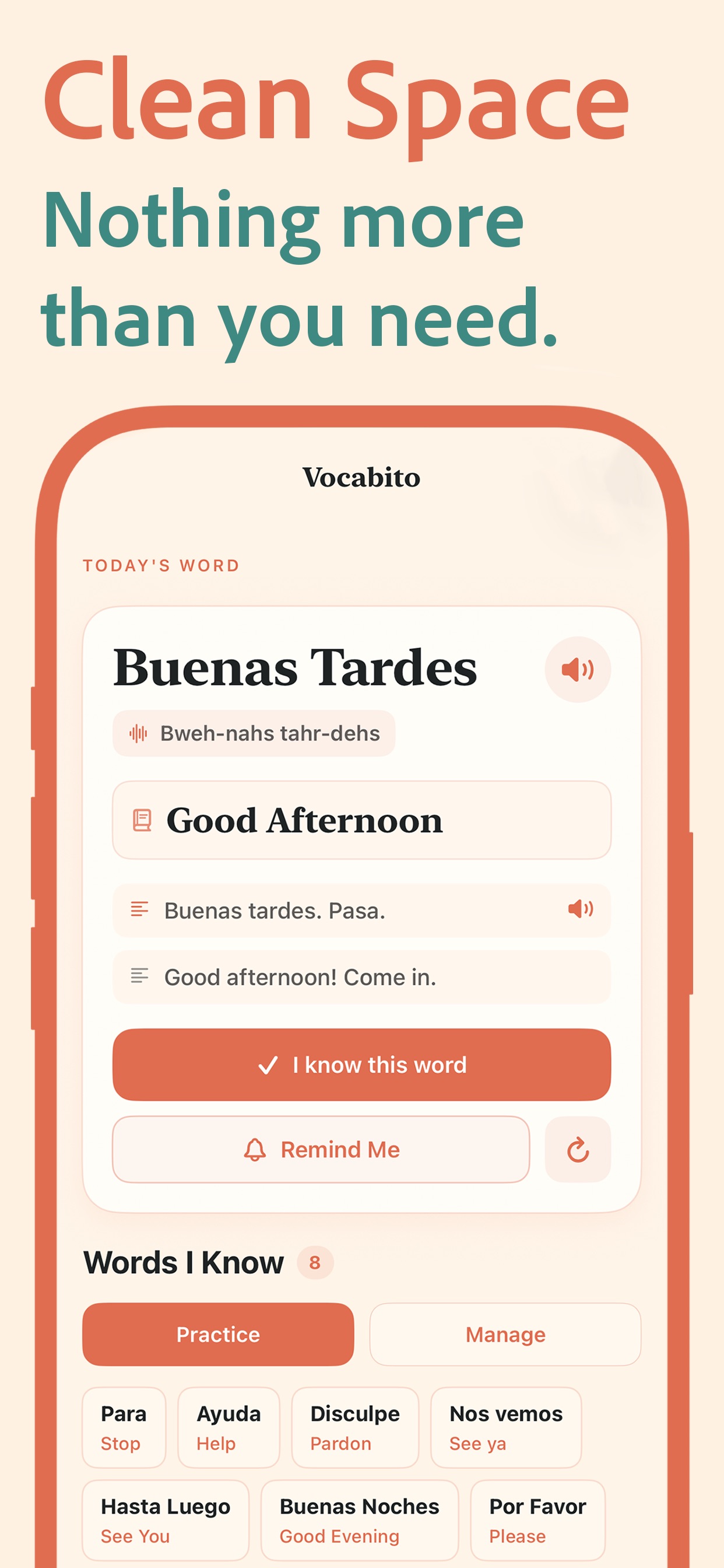Vocabito widget customization with theme options